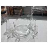 Vintage 8 Piece Pyrex Chemistry Set