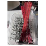 Box of Multiple Screw in Garage Hooks and Peg Board Hooks with magnets, Baskets and Shelves for Peg Board