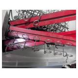 Box of Multiple Screw in Garage Hooks and Peg Board Hooks with magnets, Baskets and Shelves for Peg Board
