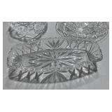 Three Cut Glass Pieces