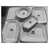 6 Pieces of Alfred Meakin Tea Leaf Serving Dishes