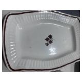 6 Pieces of Alfred Meakin Tea Leaf Serving Dishes