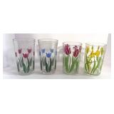 Set of 4 Hazel Atlas Swanky Swig Juice Glasses