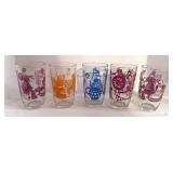 Set of 5 Hazel Atlas Swanky Swig Bustling Betty