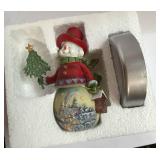 NIB Snowman with Lighted Stand