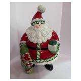 Fitz and Floyd Santa Cookie Jar Chip on Rim
