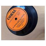 Record Album Book with 10-78rpm Records: Mel Torme, Margaret Whiting, Vaugh Moore and others