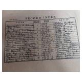 Record Album Book with 7-78rpm Records: Bing Crosby, Artie Shaw and others