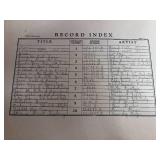 Record Album Book with 7-78rpm Records:Frank Petty, Perry Como and other