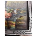Vintage Framed Lithograph by Lydia Dunham Smith Fabian