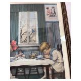 Cream Of Wheat Art Print Saying Grace 11"x15"