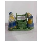 Vintage Shawnee Pottery Wishing Well Planter #710