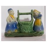 Vintage Shawnee Pottery Wishing Well Planter #710