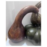 3 Large Artificial Gourds