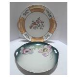 Bavarian Lustreware Plate and German Plate