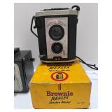 2 Vintage Cameras Brownie Reflex and Herco Imperial