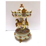 Resin Carousel Music Box with Motion