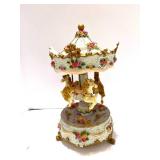 Resin Carousel Music Box with Motion