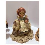 Set of 6 resin Whittle Nursery Rhymes Figurines