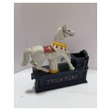 Vintage Style Cast Iron Bank Trick Pony