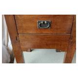 Antique Wooden Jewelry Cabinet with Mirror Approx 17 1/2" wide, 40" tall