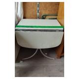 Retro Drop-Leaf Table with Metal Legs