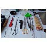 Lot of Kitchen Items including Bakeware, Drinkware, and Utensils