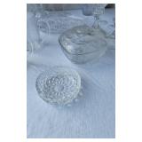 Glassware Collection including Etched Mugs, Champagne Flutes, and Crystal Vases