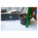 Bella Triple Slow Cooker with Sango Avanti Brown Mugs, Baking Dish, and Kitchen Accessories