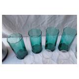 Coleman Beverage Dispenser, Glassware, Wood Coasters and Kitchen Items