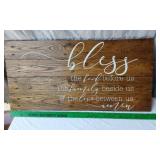 Rustic Wooden Sign, Teal Hook Board, and Chalkboard Lot