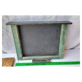 Rustic Wooden Sign, Teal Hook Board, and Chalkboard Lot