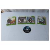 Xbox 360 Video Games Set including Titanfall, Enemy Territory: Quake Wars, Destiny, and Tom Clancy