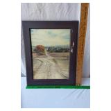 Framed Art and Wall Decorations including Cross-Stitch Angel, Window Frame, and Inspirational Pieces