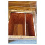 Wooden Storage Cabinet with Hinged Lid