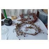 Decorative Home Decor including Candles, Vases, and Wreaths