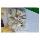 Battery Candles, Pinecones, and Decorative Wreath with Basket