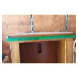 Wooden Storage Cabinet with Shelves approx 25 1/2" wide, 37 1/2" tall, 19" deep