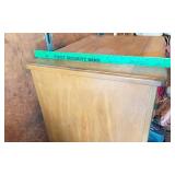 Wooden Storage Cabinet with Shelves approx 25 1/2" wide, 37 1/2" tall, 19" deep