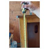 Wooden Storage Cabinet with Shelves approx 25 1/2" wide, 37 1/2" tall, 19" deep