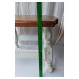 Rustic Small Wooden Stool or Side Table 20" tall