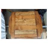 Rustic Small Wooden Stool or Side Table 20" tall