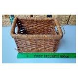Lot of Wicker Storage Baskets