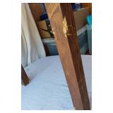 Solid Wood Vintage Side Table 24 1/2" Tall