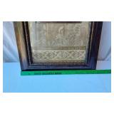 Decorative Home Decor Lot including Ornate Mirror, Framed Art, and Wood Signs