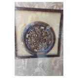 Decorative Home Decor Lot including Ornate Mirror, Framed Art, and Wood Signs