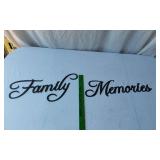 Decorative Home Decor Lot including Ornate Mirror, Framed Art, and Wood Signs