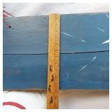 Christmas Decorations and Accessories - a Santa-themed tin, a decorative wood sign with a Nativity scene, and a "Faith Family Farming" snowman decoration