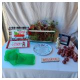 Merry Christmas Trays, Festive Bells, and Giving Plate