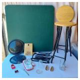 K-Folding Stool, Card Table and Kitchen Accessories
